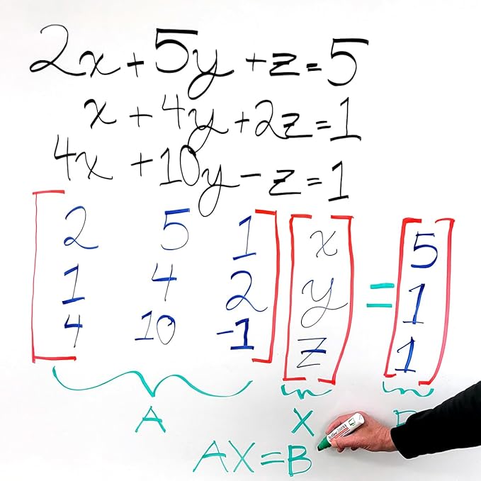 Artline 5109A Magnum White Board Markers Dry Erase with Jumbo Big Nib For Clear, Visible Lettering, Black, Red, Blue, and Green - 4 Pack