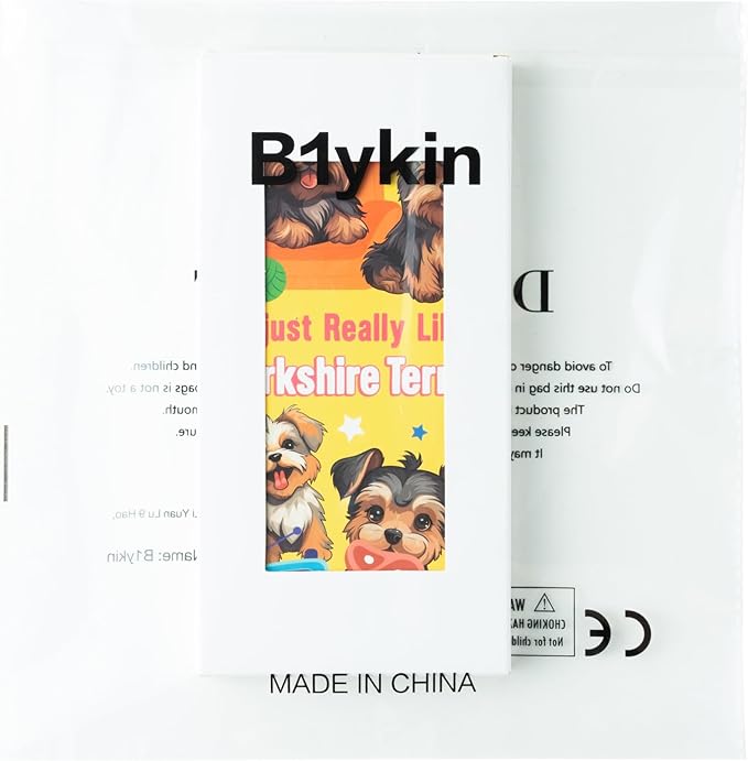 B1ykin Sticky Notes Set - Cartoon Theme Cute Self-Stick Notes Pad Teacher Appreciation Gifts, Self-Adhesive Writing Memo Pages Sticky to Do Notepad for Kids Employee School Office (Yorkshire Terrier)