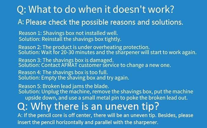 AFMAT Electric Pencil Sharpener, Heavy Duty Classroom Pencil Sharpeners for 6.5-8mm No.2/Colored Pencils, UL Listed Industrial Pencil Sharpener w/Stronger Helical Blade, Model S230(Item No. PS13)