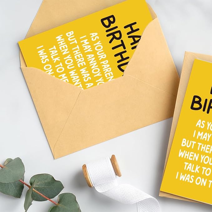 Birthday Card for Son & Daughter | Son & Daughter Birthday Card from Mom, Dad, and Parents | Funny & Happy Birthday Card for Adult Daughter & Son | Birthday Gifts for Son & Daughter