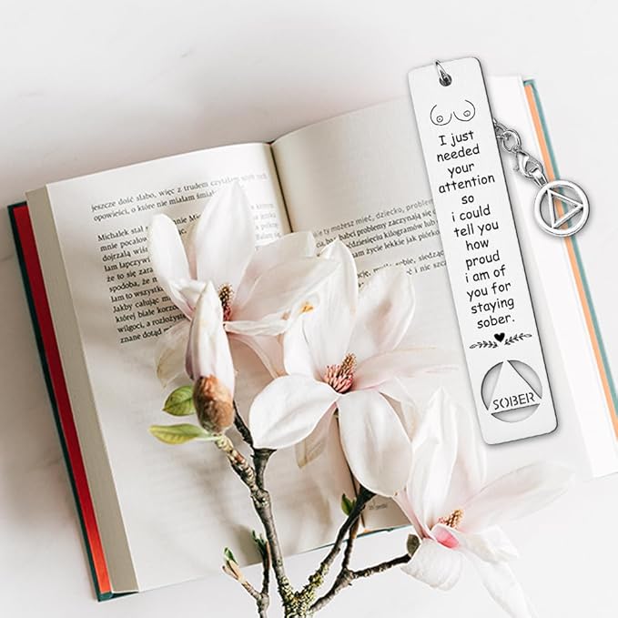 Funny Sobriety Gift for Men Women, Rude Boobs Sobriety Gift, Addiction Recovery Gift AA Gift NA Gift, Sober Gifts for Loved One in Recovery, Inspirational Christmas Graduation Gifts-DB14