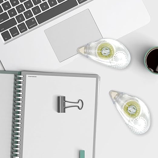 Glue Runner Permanent, Double Sided Adhesive Scrapbook Runner Tape Roller, 0.3-inch by 360-Inch, Permanent Adhesive Dots Roller Applicator - 12 Packs White