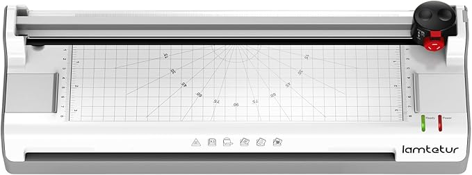 Thermal Laminator Machine 11X17 with 20pcs Letter Size Laminating Sheets,13inch Laminater for A3/A4/A6, Hot&Cold Lamination Machine for Office Home School Teacher Use,Paper Cutter, Corner Rounder
