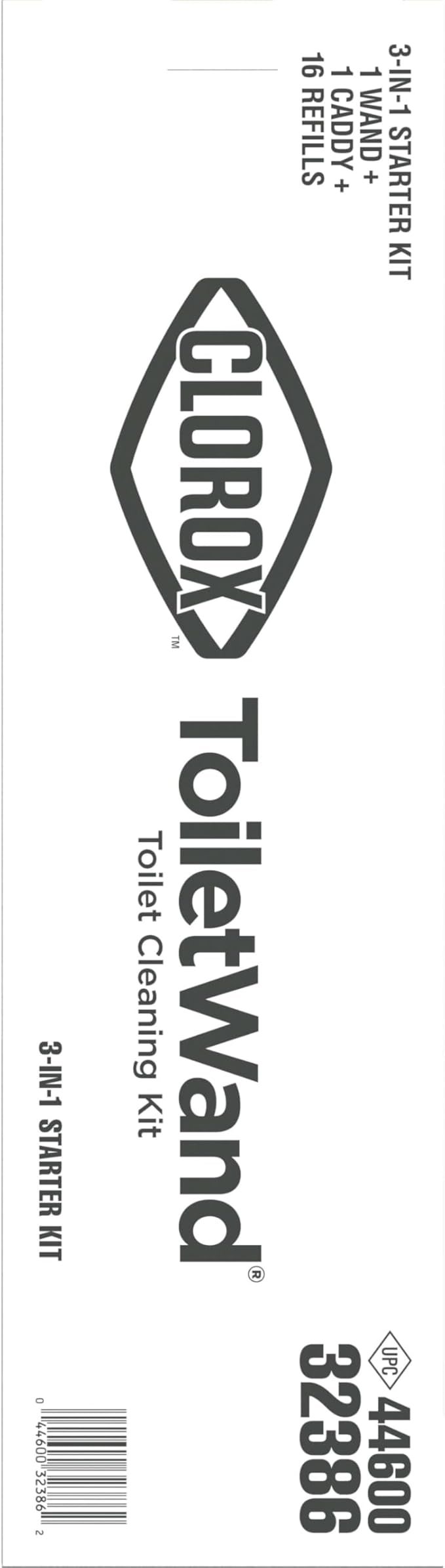 Clorox ToiletWand Disposable Toilet Cleaning System - ToiletWand, Storage Caddy and 16 Disinfecting Refill Heads