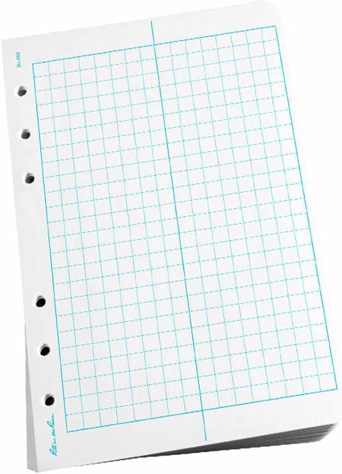 Rite In The Rain Weatherproof Loose Leaf Paper, 4.625" x 7", 32# White, Field Pattern, 100 Sheet Pack (No. 352)