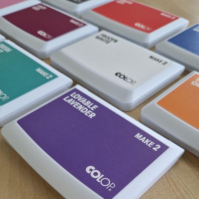 COLOP Make Series, Ink Stamp Pads, with Non-Toxic Premium Ink, Water-Based Acid-Free (Lovable Lavender, Make 2-2-3/4" x 4-1/4")