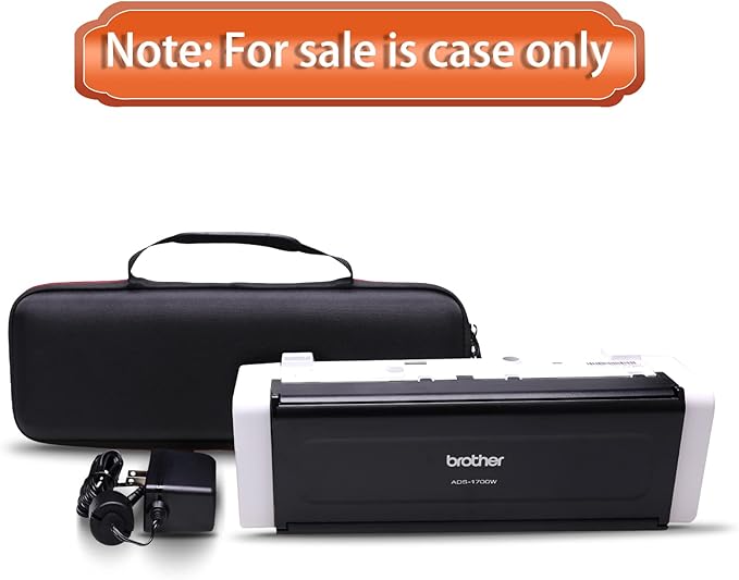 LTGEM Hard Case for Brother ADS-1700W / ADS-1200 / ADS-1250W Wireless Document Scanner - Travel Protective Carrying Storage Bag