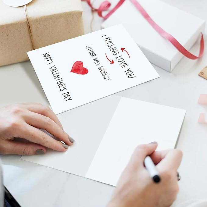 Ogeby Funny Valentines Day Card for Girlfriend Boyfriend, Cute Valentines Day Cards Gifts for Her Him, Dirty Valentine’s Day Cards Gifts for Wife Husband, Humor I Love You Card