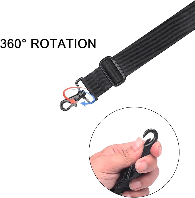 MAGARROW Shoulder Strap 60" Universal Replacement Adjustable Shoulder Belt, Comfortable Padded for Messenger Bag Laptop Case (Black)