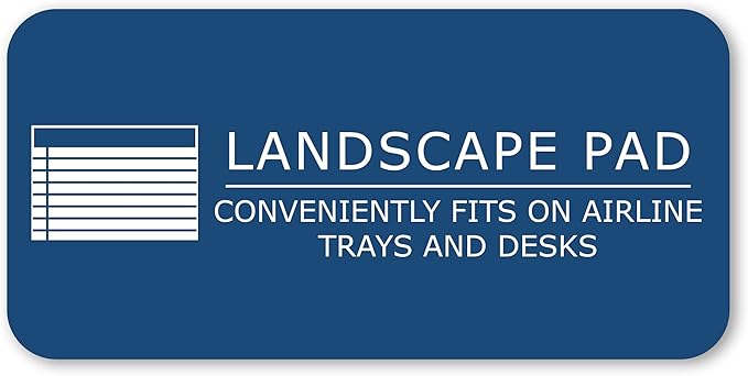 Roaring Spring Wide® Landscape Legal Pad, 40 Sheets, 11" x 9.5", White Paper, College Ruled, Pack of 2