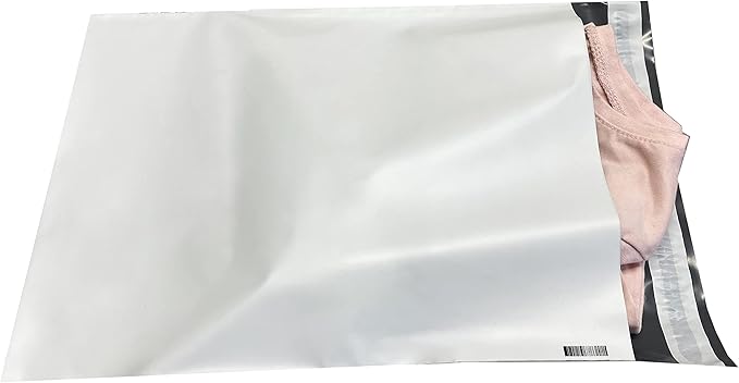 Colored Poly Mailers Pack of: Be creative with your packaging with Colored mailers (White, 10" x 13" pack of 200)
