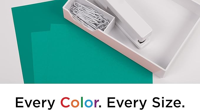 JAM PAPER Colored 24lb Paper - 90 gsm - 8.5 x 11 - Sea Blue Recycled - 50 Sheets/Pack