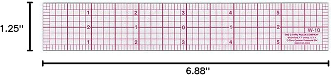 Westcott W-10 6-Inch 8ths Graph Ruler, Transparent, 1 x 6 in