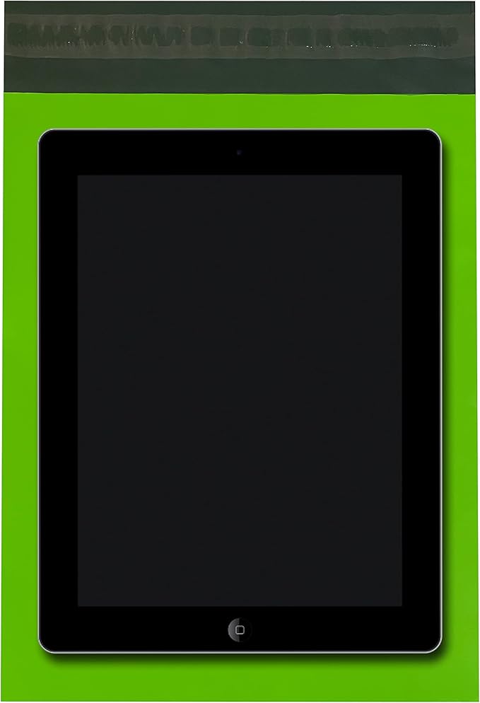 Colored Poly Mailers Pack of: Be creative with your packaging with Colored mailers (Green, 9" x 12" pack of 1000)