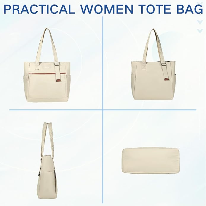 Chase Chic Laptop Bag for Women, Trendy Work Tote Bag Ladies 15.6 inch Computer Bag Fashion Business Handbag for Travel