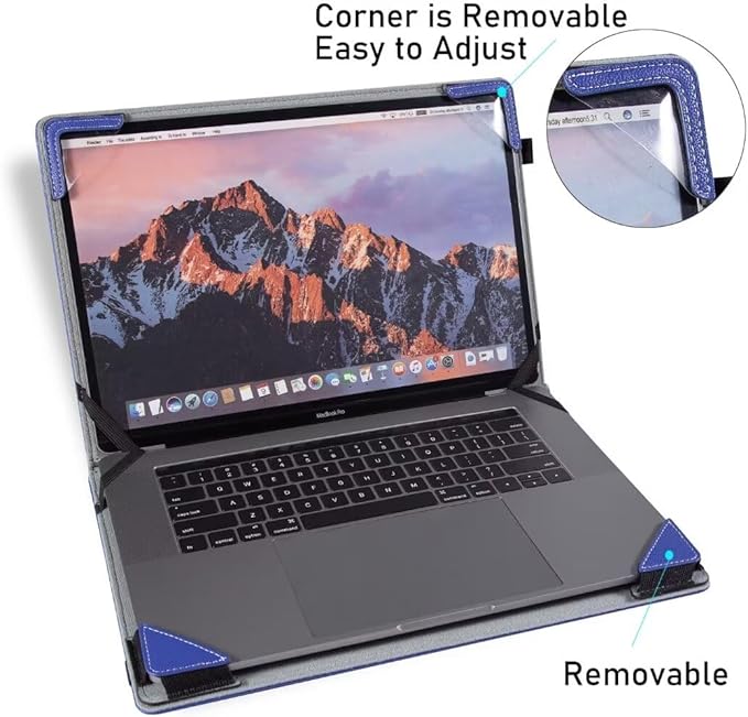 Laptop Case Cover Compatible with Dell Latitude 3550,Latitude 3540,Latitude 3530,Latitude 3520,Latitude 3510 15.6 inch Notebook Sleeve PU Leather Stand Hard Protective