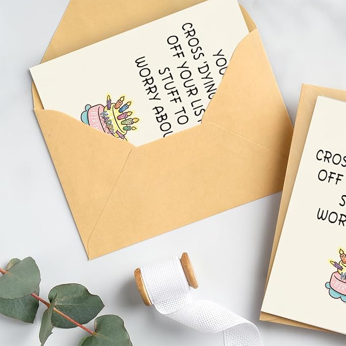 Funny Birthday Card | Funny Birthday Cards for Women, Men, Dad, Mom, Brother, Sister, Husband, Friend, and Anyone | Humorous Birthday Gifts | Unique Birthday Decorations