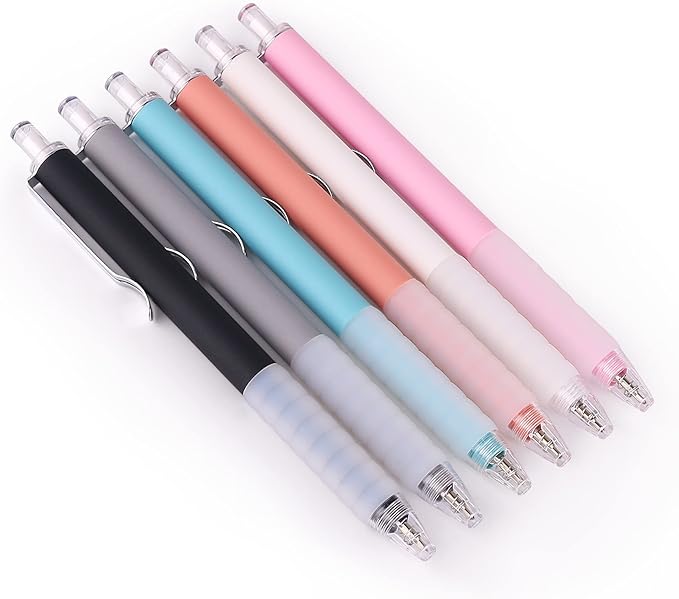 Pens, Pens Fine Point Smooth Writing Pens, Personalized Ballpoint Pens Bulk, Flair Colorful Pens, Black Ink 1.0 mm Journaling Pen, Office Supplies for Women & Men, Note Taking(12-pack)