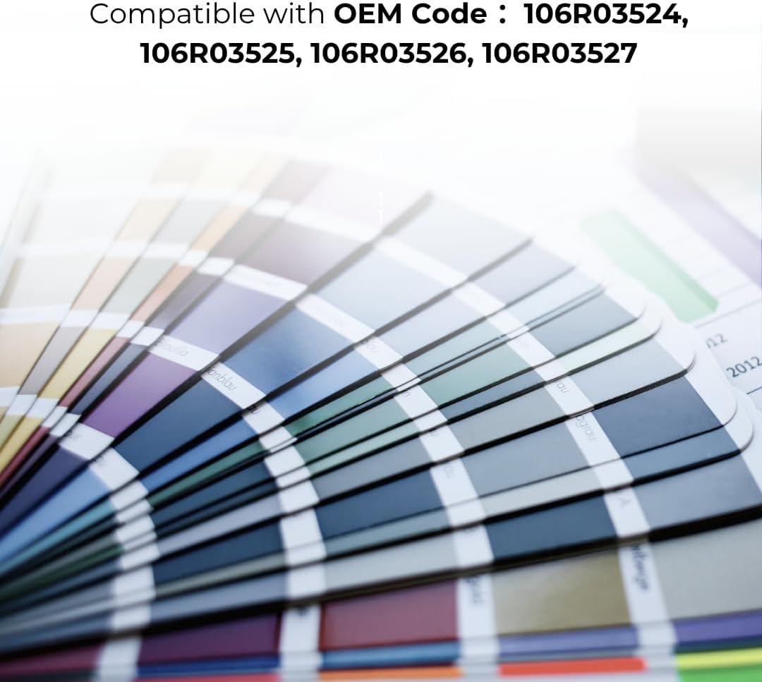 Toner Pros Replacement Toner Cartridge for Xerox 106R03524, 106R03525, 106R03526, 106R03527 β Extra High Yield 4-Color Pack for VersaLink C400, C405 Printers β Black: 10,500 & Color: 8,000 Pages Each