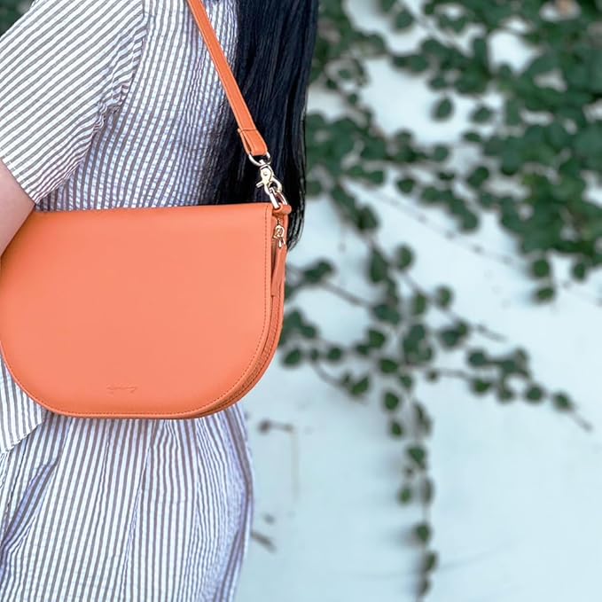 The Luna Premium Leather Journal Cover with 48 Sheets of Refill Paper & A Metal Ballpoint Pen - Compatible with A6 6-Ring Binder - Gift for Women - Journal Gift Set for Birthday