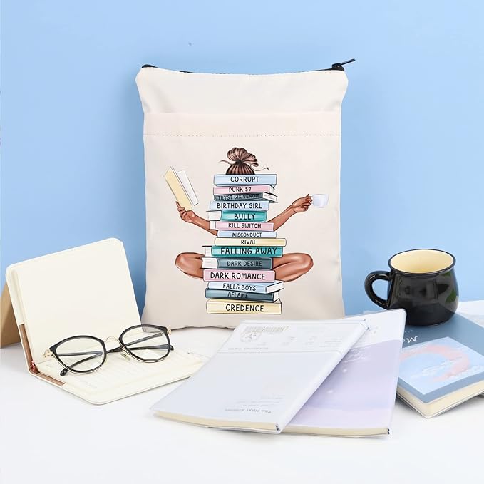 KEYCHIN Pene Novel Book Sleeve Bibliophile Literary Gifts Dark Romance Novel Book Cover Protector for Bookish Bookworm (Corrupt BS)