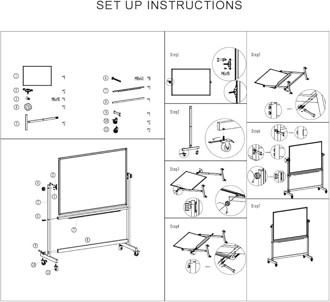 XIWODE Magnetic Dry Erase Board 36x60 Inches, Large Wall Mounted Whiteboard with Aluminum Frame, Durable Writing Surface for Office, Conference Room & School Classroom