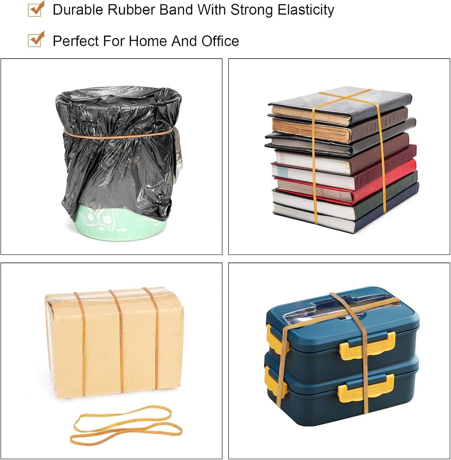 Rubber Band Depot, Size #117, Long Rubber Bands - Rubber Band Measurements: - Approximately 50 Rubber Bands Per Bag - 1/4 Pound Bag