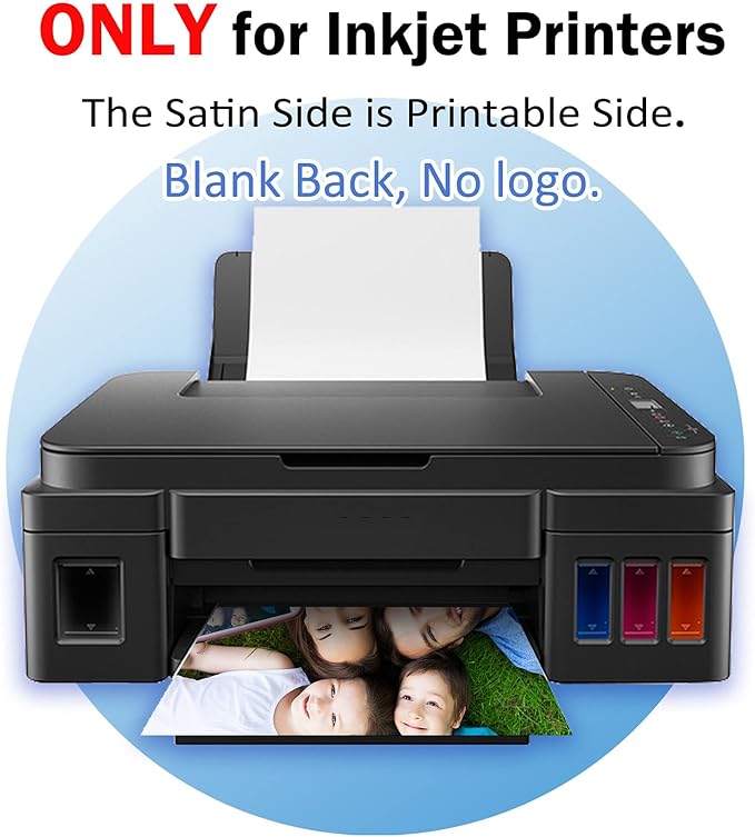 Koala Ultra Premium Photo Paper 5x7 In Satin Photo Printer Paper for Inkjet Printer Water-Resistant Semi Gloss 50 Sheets 72lb