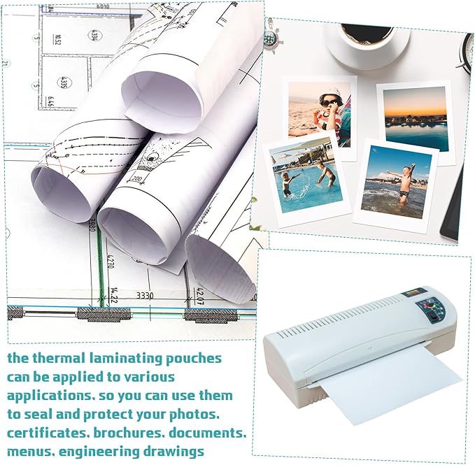 Sherr 300 Pack 10 Mil Laminating Pouches Thermal Laminating Sheets Letter Size 9 x 11.5 Inch Clear Plastic Paper Hot Glossy Sheets Office Supplies