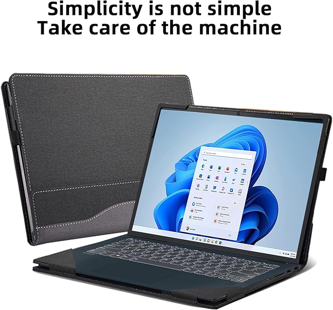 Laptop Case for Lenovo Flex 7 14IAU7 14IRU8 | Slim 7 14IAP7 14IRP8 |IdeaPad Flex 5 14IAU7|IdeaPad Flex 5i 14 2-in-1 Laptop Detachable Laptop Protective Cover Shell (Gray)