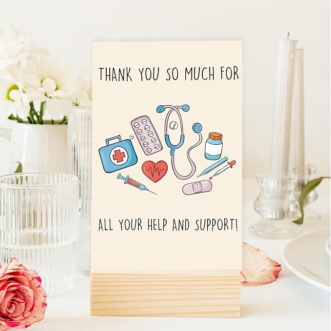 OJsensai Funny Thank You Card for Doctor Nurse, Cute Nursing Preceptor Gifts, Medical Staff Appreciation, Doctor Day for Him her