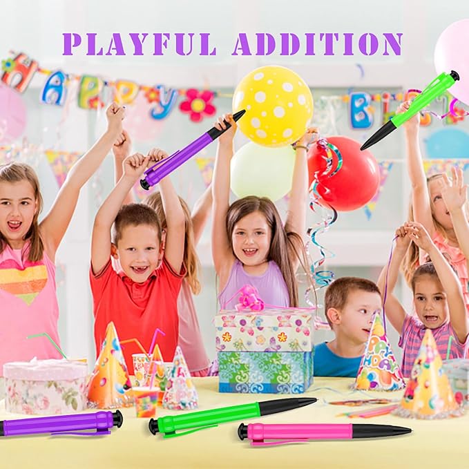 Jumbo Pens 11.3'' For Birthday Party Favors, Funny Party Favors Huge pens, Giant Pens Gag Gifts 3pcs Purle Green Pink