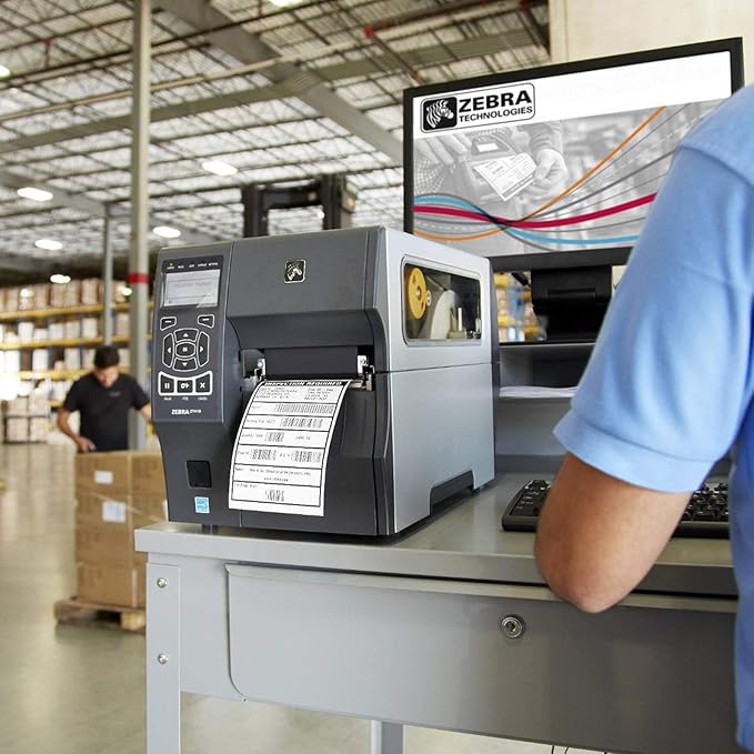 4"x 6" Multipurpose Direct Thermal Labels 3" Core Compatible for Zebra Industrial Printers Adhesive & Perforated (2 Rolls, 1000 Labels/Roll)