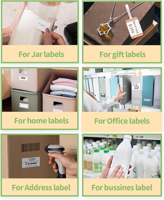 2 Inch Round Thermal Stickers Labels Compatible with Phomemo M110/M221/M220/M120/M200/M110S Label Printers,1.96"(50mm),Self-Adhesive Circle Labels for Gift/Mailing/Business/Home,140Labels/Roll