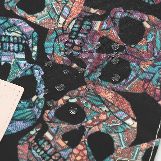 canvaslife 360° Protective Laptop Sleeve Case Bag Cover with Handle For iPad 12.9 inch,MacBook Pro Air 13" and 12.5 inch-13.3 inch Laptop (Skull)