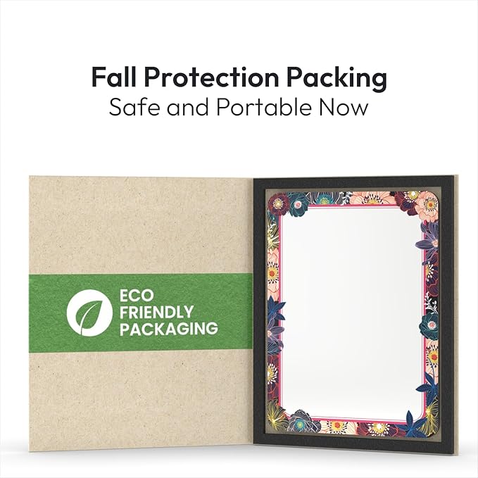 Locker Mirror Magnetic for Girls and School Locker, Strong Magnetic Mirror for Locker, Magnet Mirror for Locker, Locker Accessories, 1 Pack, 5 inxh x 7 inch