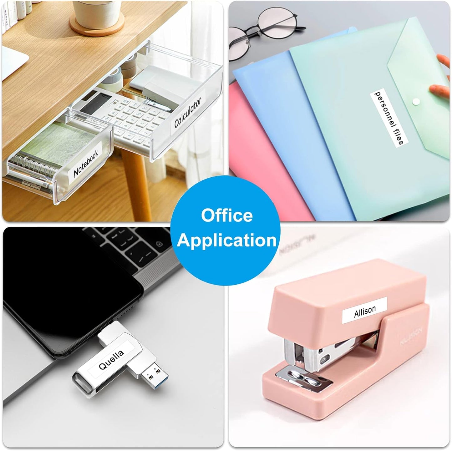 6-PK Replacement for Brother TZe-231 P Touch Label Tape 12mm 0.47 Laminated Black on White, Label Maker Tape TZ-231 for Brother Ptouch Label Maker PT-D220 D210 H110 D400 D600 1880 1900