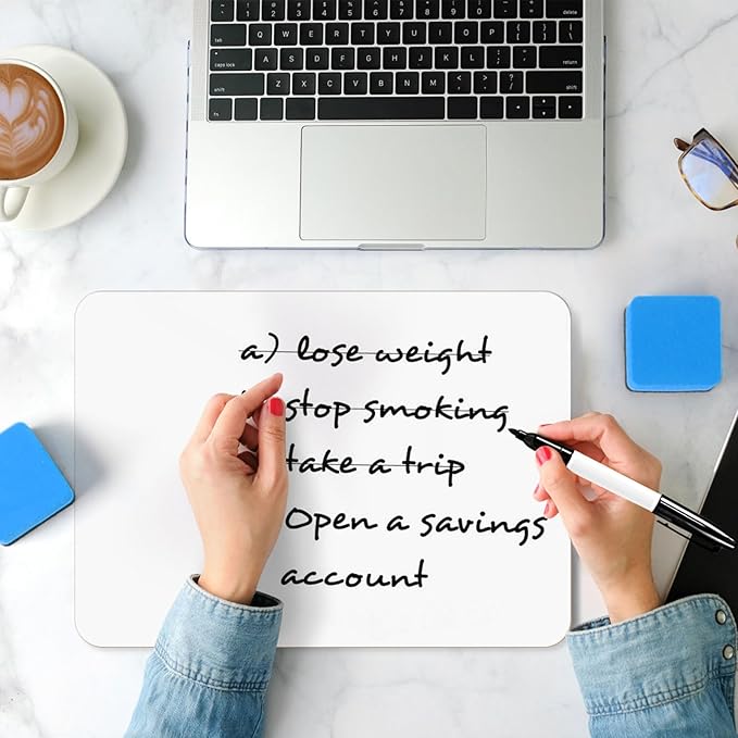 Dry Erase LapBoards, PANDRI 26 Pack Double Sided 12.5 x 9 Inch Whiteboards with 26 Erasers and 26 Markers, Dry Erase Boards for Kids Students Classroom Teacher Supplies