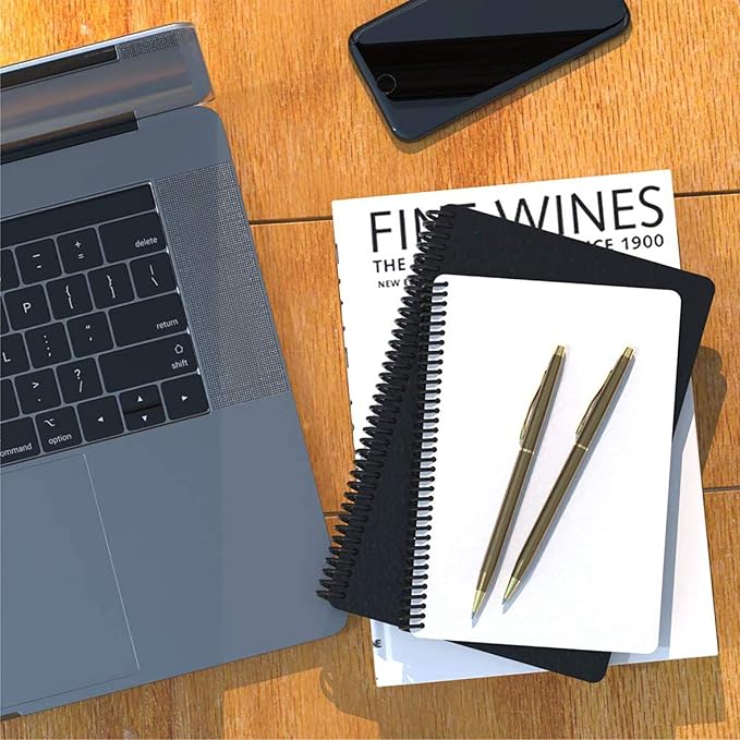 Cambond Ballpoint Pens Fancy Pens - Black Ink Bulk Pens 1.0 mm Medium Point Retractable Metal Pen Comfortable Writing for Men Women Police Uniform Office Business, 10 Pack (Rose Gold)