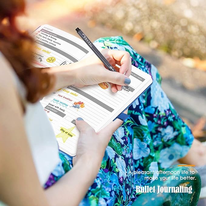 iBayam Journal Pens Fine Point Markers Fine Tip Drawing Pen Porous Fineliner Pens for Journaling Writing Note Taking Calendar Coloring Art Office School Supplies, Blue Ink,18-Pack (Blue)