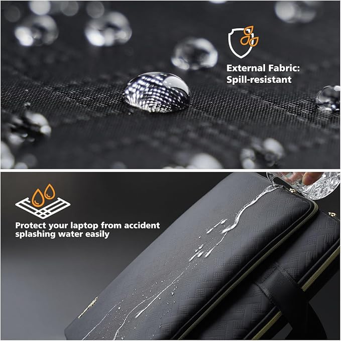 KIZUNA Laptop Sleeve Case 13 Inch Computer Carrying Handbag for 14" MacBook Pro M3 2023/M2 M1 Max /13.6" New MacBook Air M2/14 Lenovo ThinkPad X1 Carbon/Yoga C740 S740 C930/14 IdeaPad Flex 5i, Black