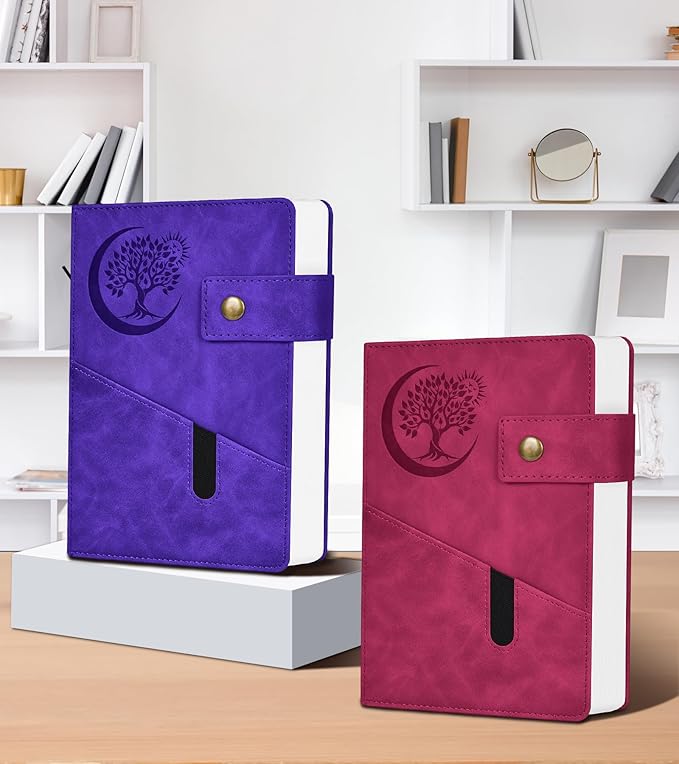 365 Page Thick Lined Journal Notebook for Men Women, A4 Large Leather Journals for Writing, Hardcover Notebooks for Work, School, Note Taking, Business, Travel Diary, College Ruled 8.5" x 11"