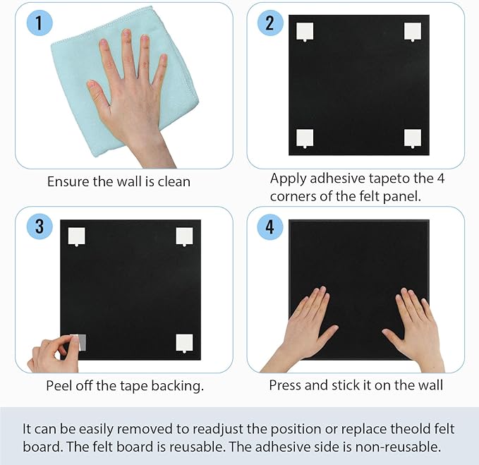 Smarpau 12 Pack Felt Cork Board Tiles 48"x36" Large Cork Board with Safe Removable Adhesive Tabs Cork Bulletin Board for Home Office Pin Board Tack Board Geometric Brown