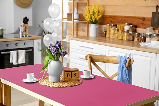 Boutilon Leather Desk Pad 47"x 24" Non-Slip Mouse Pad,Business Desk Pad,Extended Table Protector for Keyboard and Mouse,Desk Writing Pad for Office Home Working Decor (XXXL-Rose Pink)