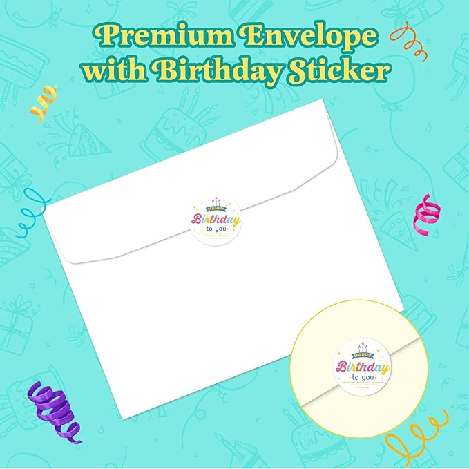 Elegant 3D Pop-Up Birthday Card with LED Lights – Blowable Candle & Music Greeting Card for Women, Mom, Daughter Green Gold