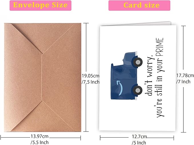 Funny Birthday Cards for Men - Prime, For Son, Cousin, Husband, Dad, Best Friend, Brother, From Parents