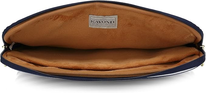 Kayond Canvas Water-Resistant 11 inch Laptop Sleeve with Pocket 11 inch 11.6 inch Laptop Case Compatible MacBook air 11 MacBook 12 Tablet (11-11.6 inches, Breton Stripe)