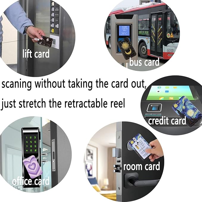 Blue Art Starry Night Lanyard for Keys ID Badge Holder Lanyard & Retractable Badge Reel Clip Cool Van Gogh Key Lanyard for Women Men Girls for ID Badges Nurse Neck Lanyard ID Holder