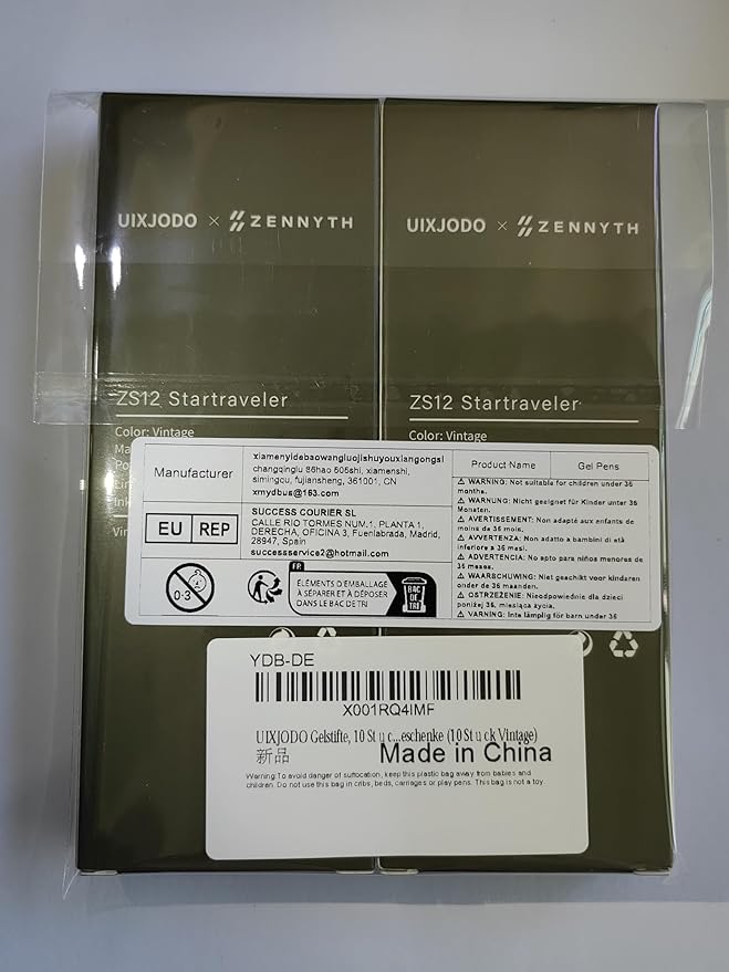 UIXJODO Gel Pens, 10 Pcs 0.5mm Black Ink Pens Fine Point Smooth Writing Pens with Silicone Grip, High-End Series Metal Clip Retractable Pens for Journaling Note Taking (10 Pcs Vintage)