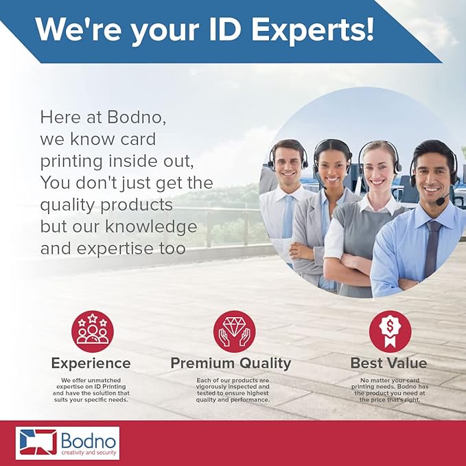 300 Pack - Bodno Premium CR80 30 Mil Graphic Quality PVC Cards
